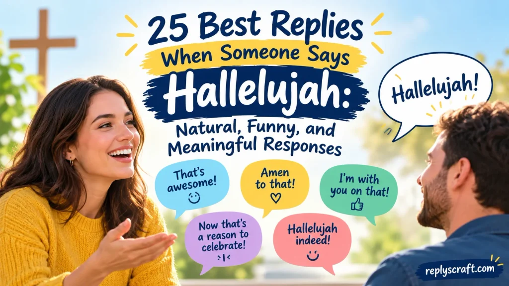 Best Replies When Someone Says Hallelujah
