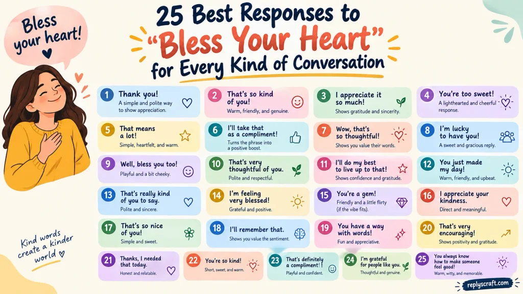Best Responses to “Bless Your Heart”