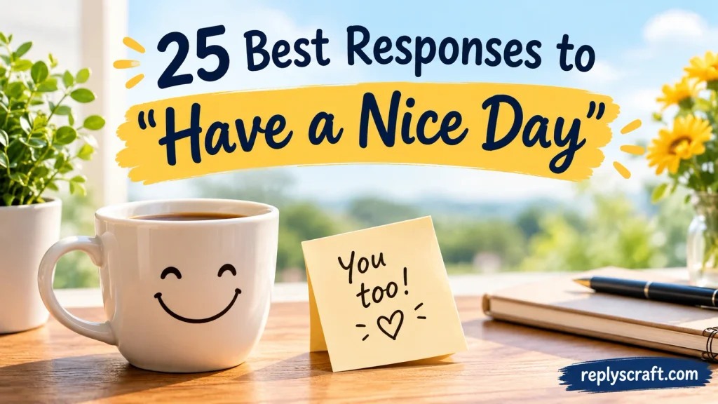 25 Best Responses to “Have a Nice Day”