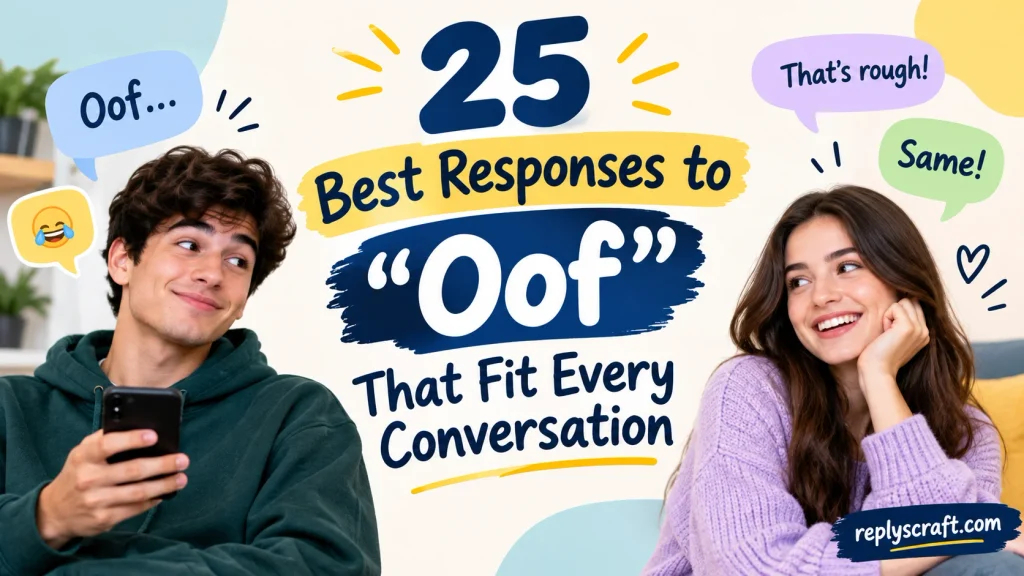 Best Responses to “Oof” That Fit Every Conversation