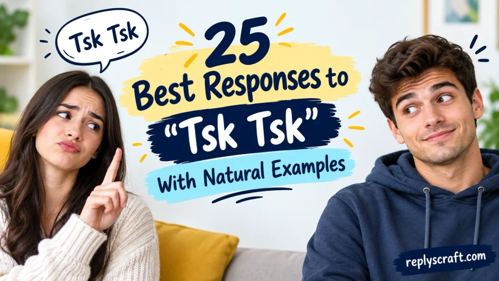 Best Responses to “Tsk Tsk” With Natural Examples