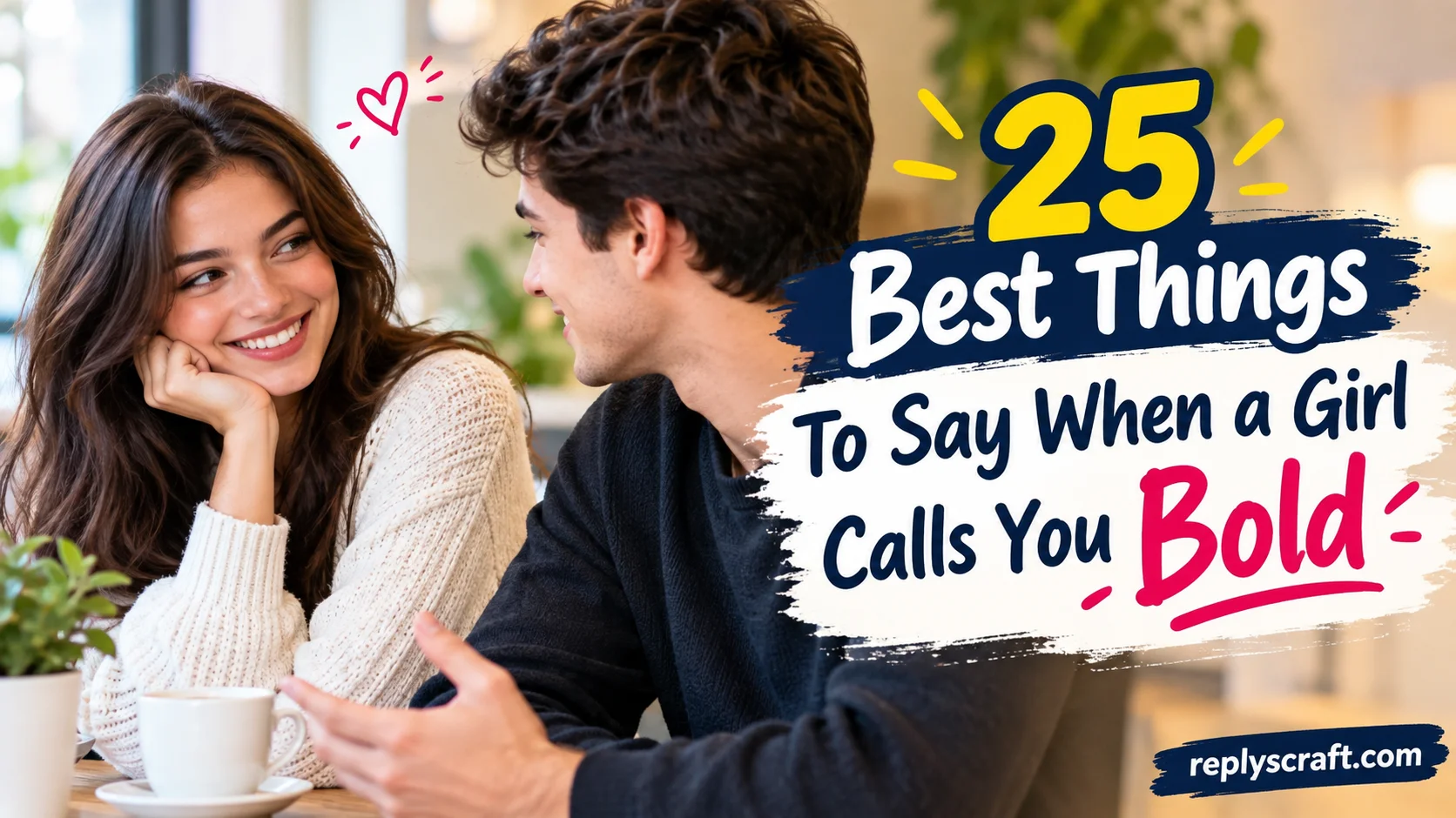 25 Best Things To Say When a Girl Calls You Bold