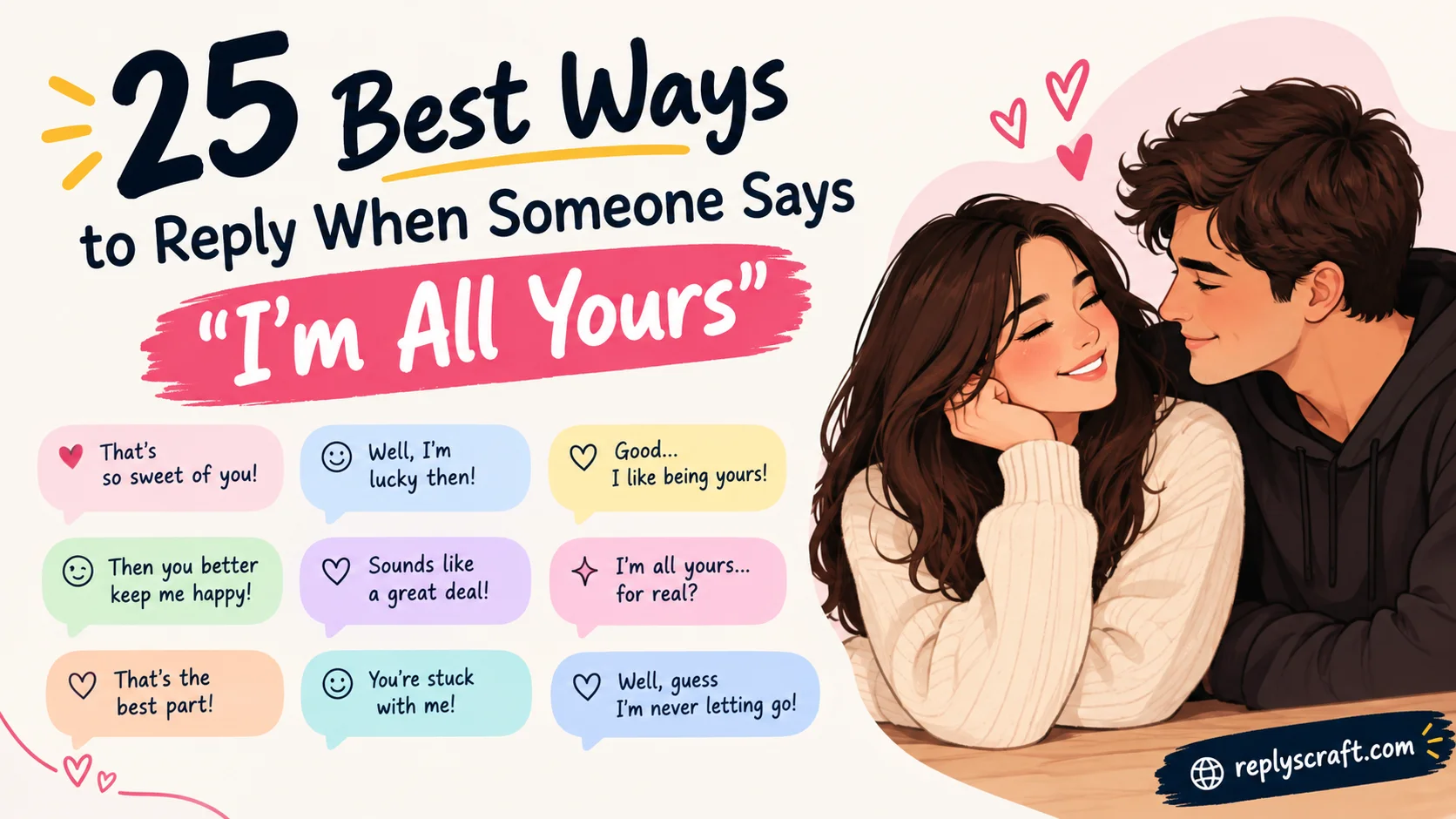 Best Ways to Reply When Someone Says “I’m All Yours” 