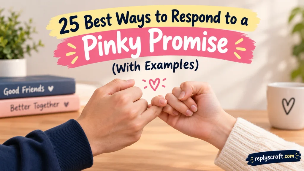 25 Best Ways to Respond to a Pinky Promise (With Examples)