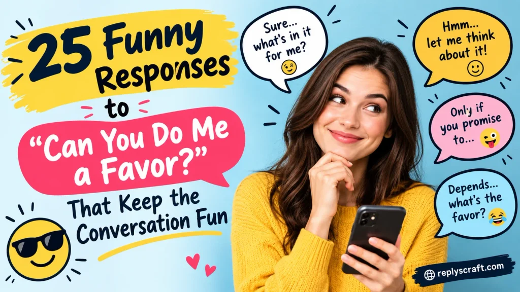 Funny Responses to “Can You Do Me a Favor?”