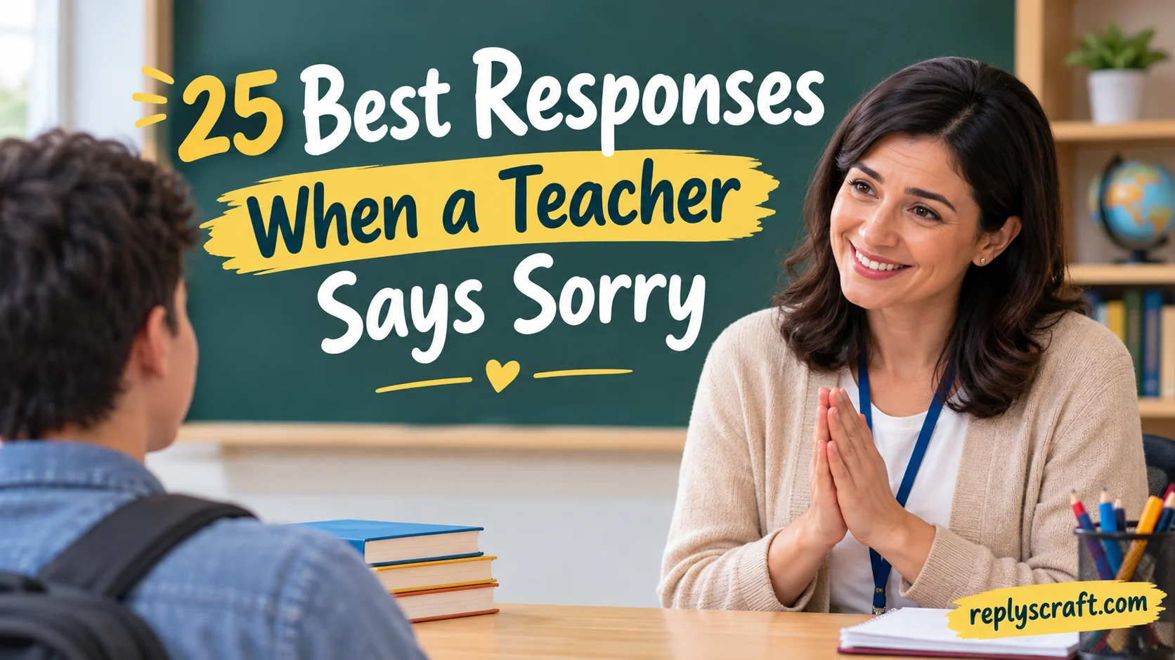 25 Best Responses When a Teacher Says Sorry