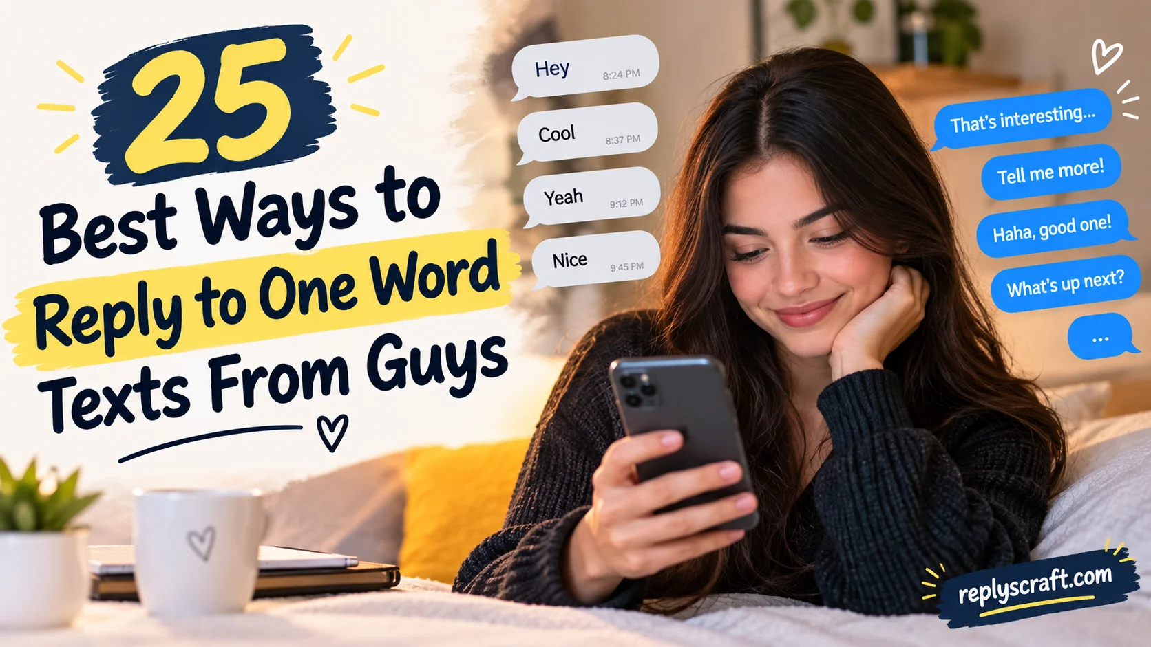 25 Best Ways to Reply to One Word Texts From Guys