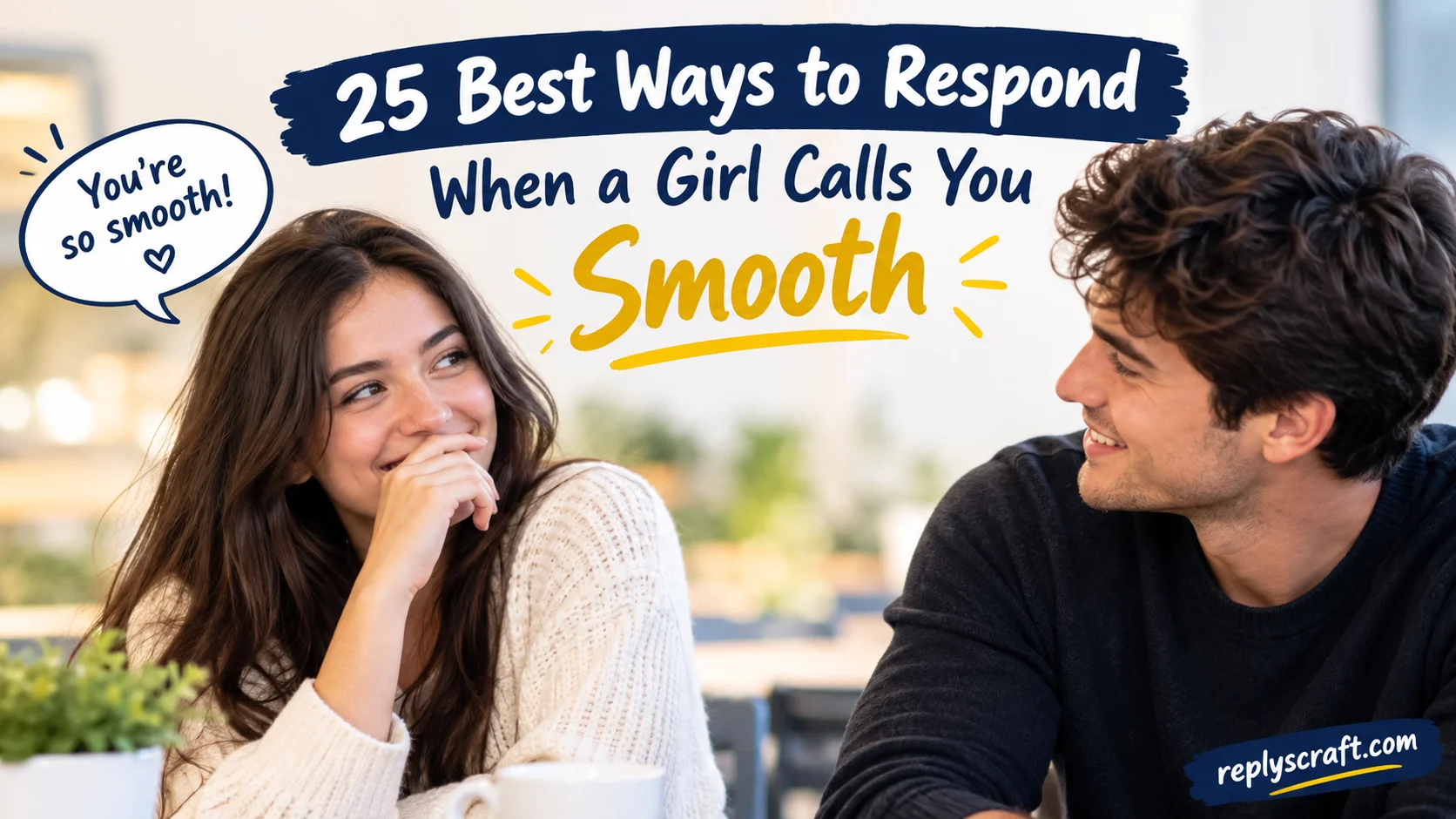 25 Best Ways to Respond When a Girl Calls You Smooth