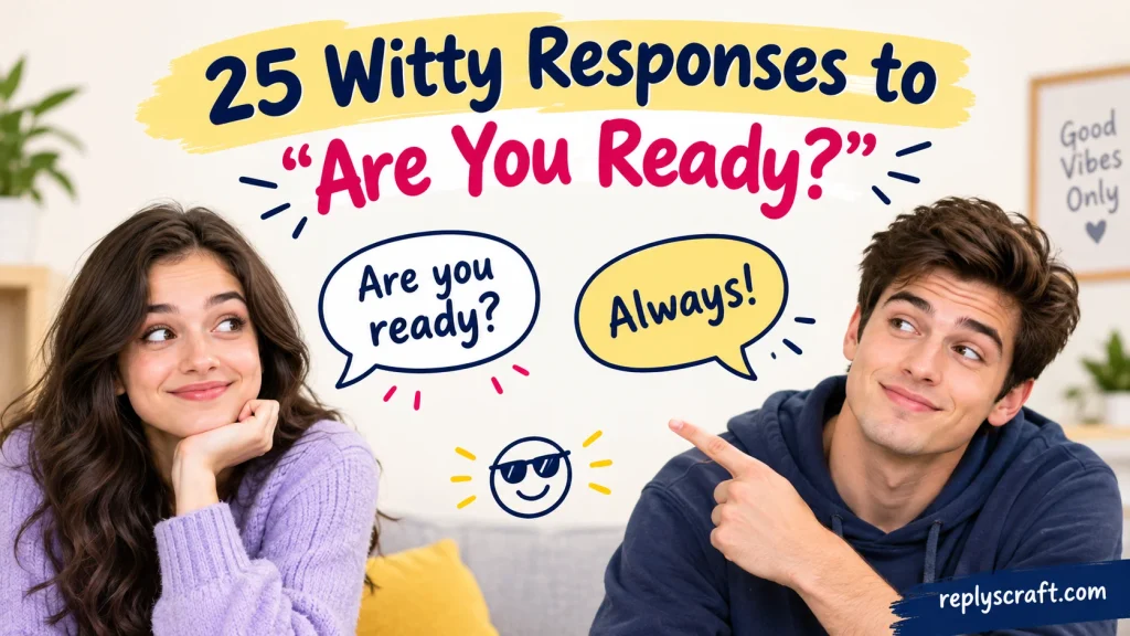 Witty Responses to “Are You Ready?”