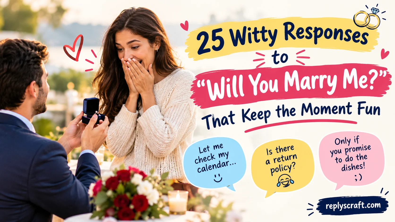 Witty Responses to “Will You Marry Me?”