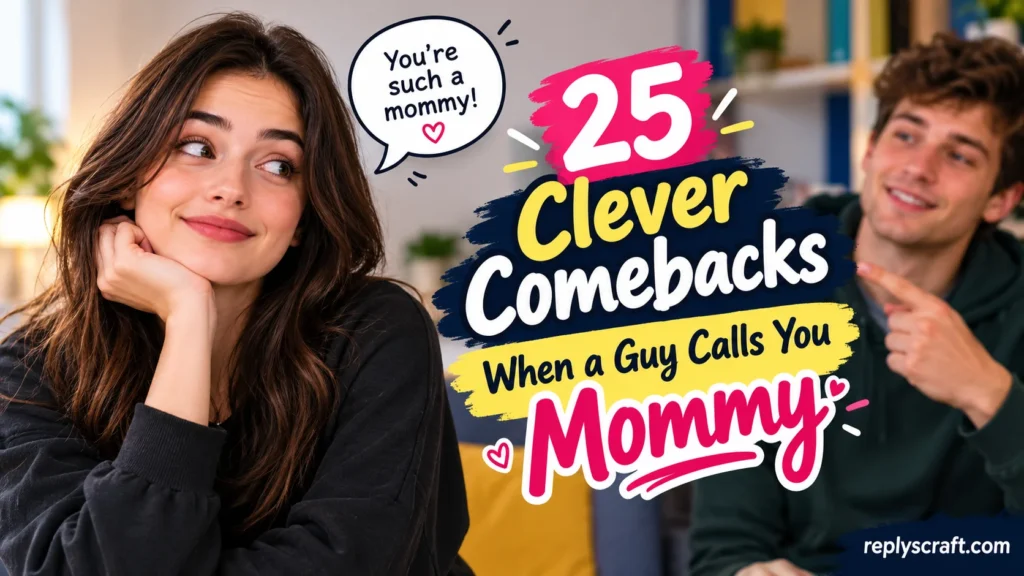 Clever Comebacks When a Guy Calls You Mommy