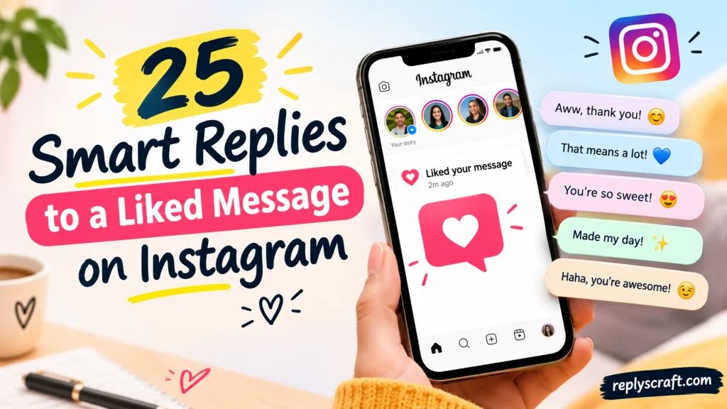 Smart Replies to a Liked Message on Instagram