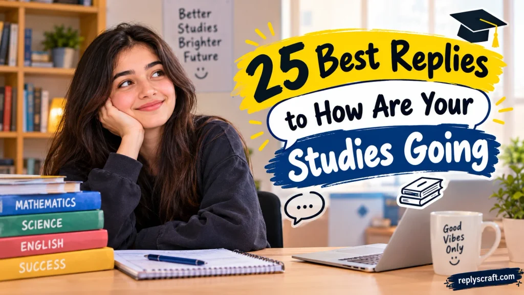 Best Replies to How Are Your Studies Going