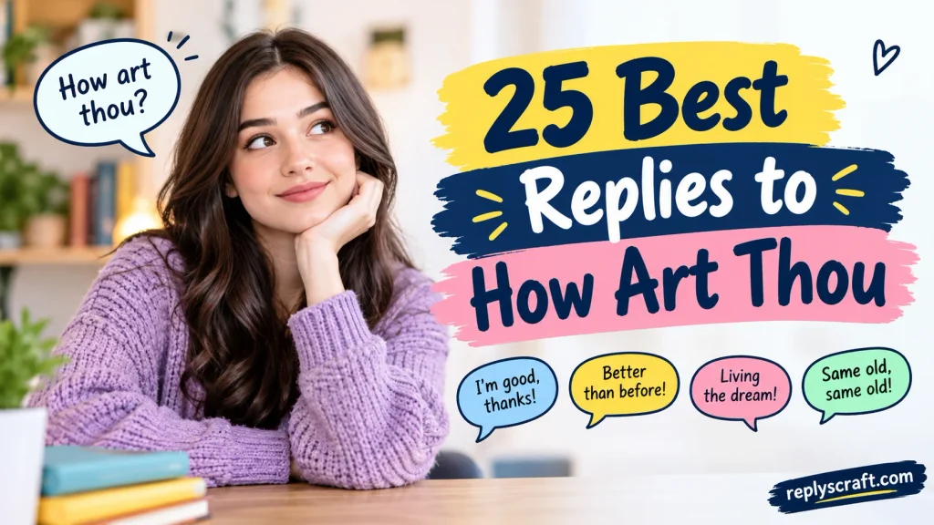 Best Replies to How Art Thou