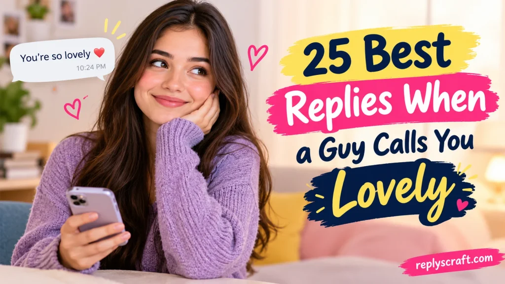 Best Replies When a Guy Calls You Lovely