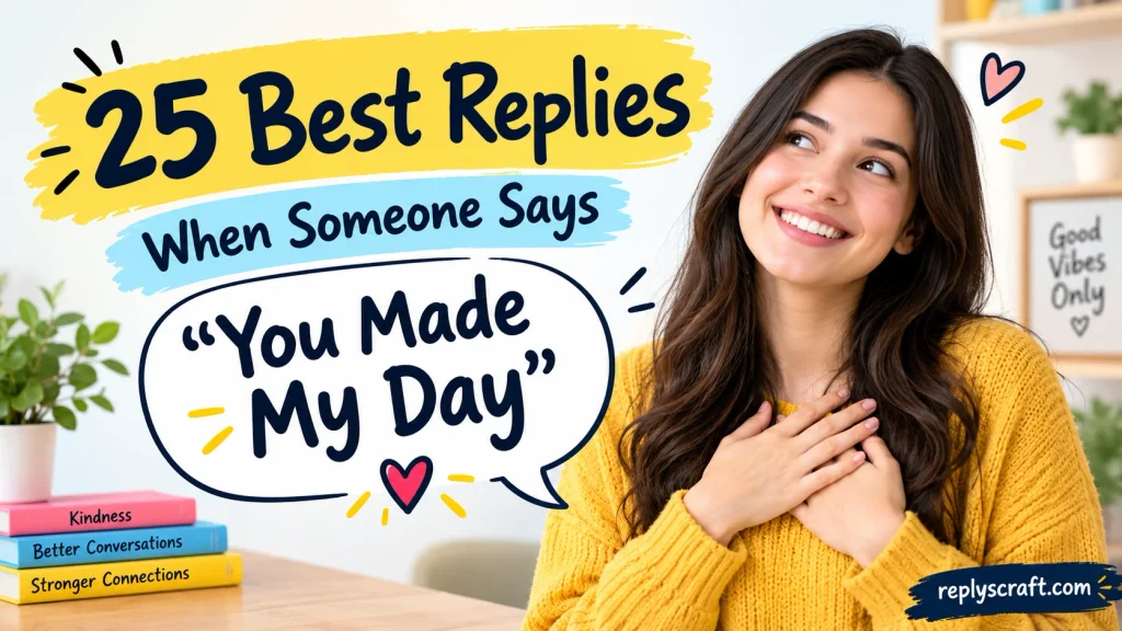 Best Replies When Someone Says You Made My Day