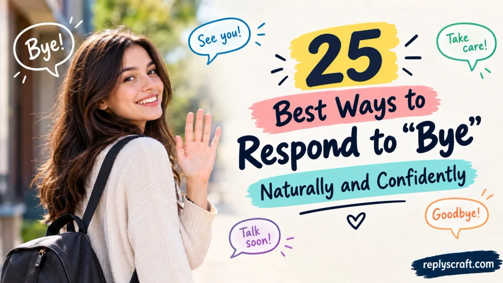 Best Ways to Respond to “Bye” Naturally and Confidently