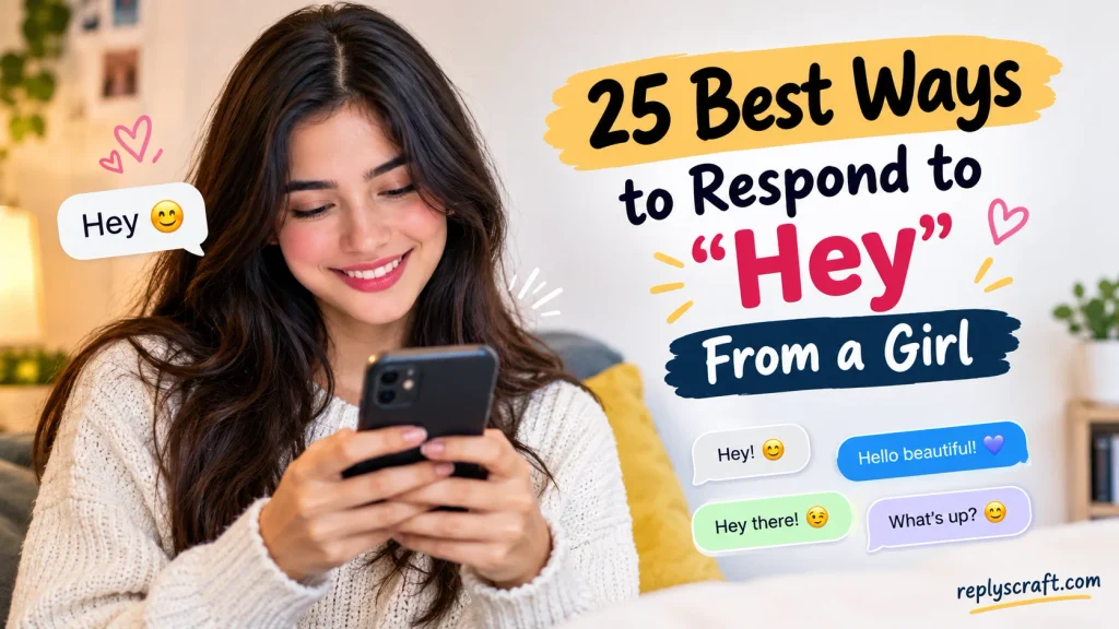 Best Ways to Respond to “Hey” From a Girl