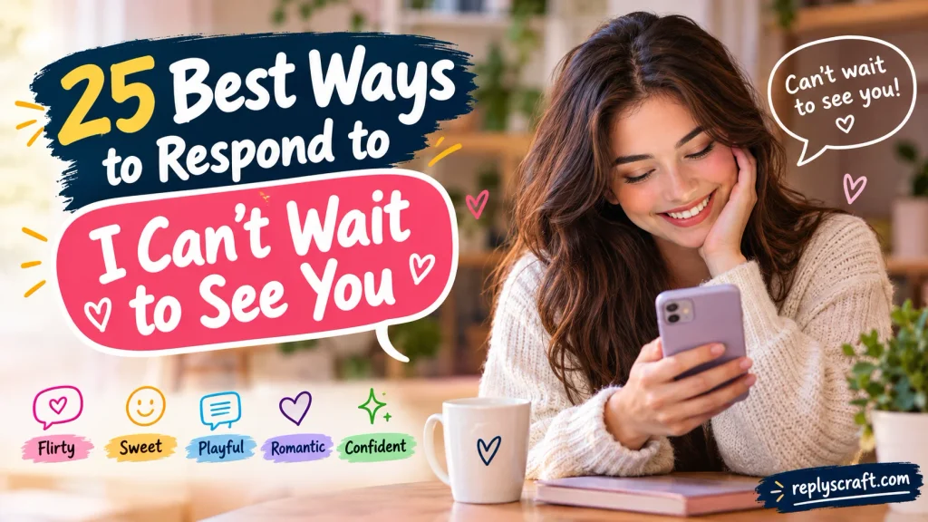 Best Ways to Respond to I Cant Wait to See You