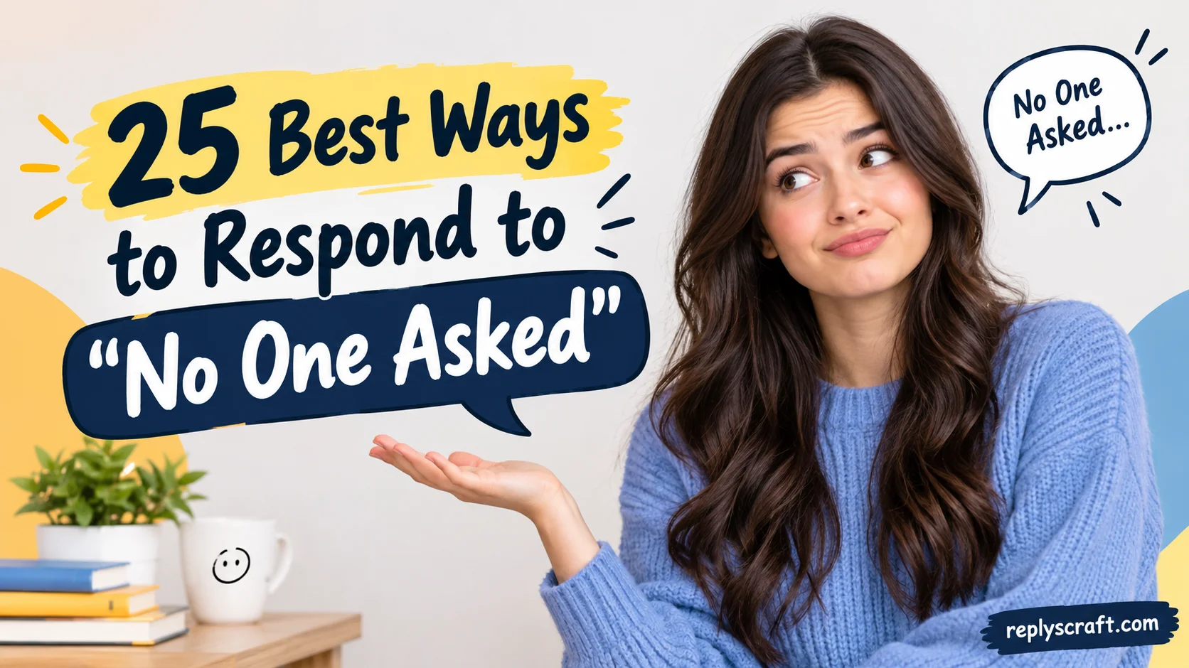Best Ways to Respond to “No One Asked”