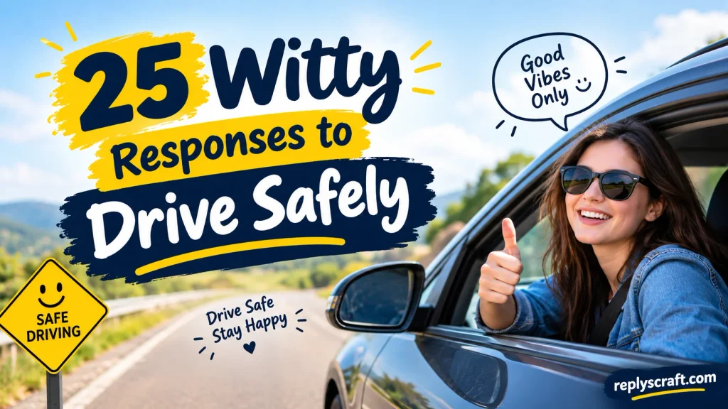 Witty Responses to Drive Safely
