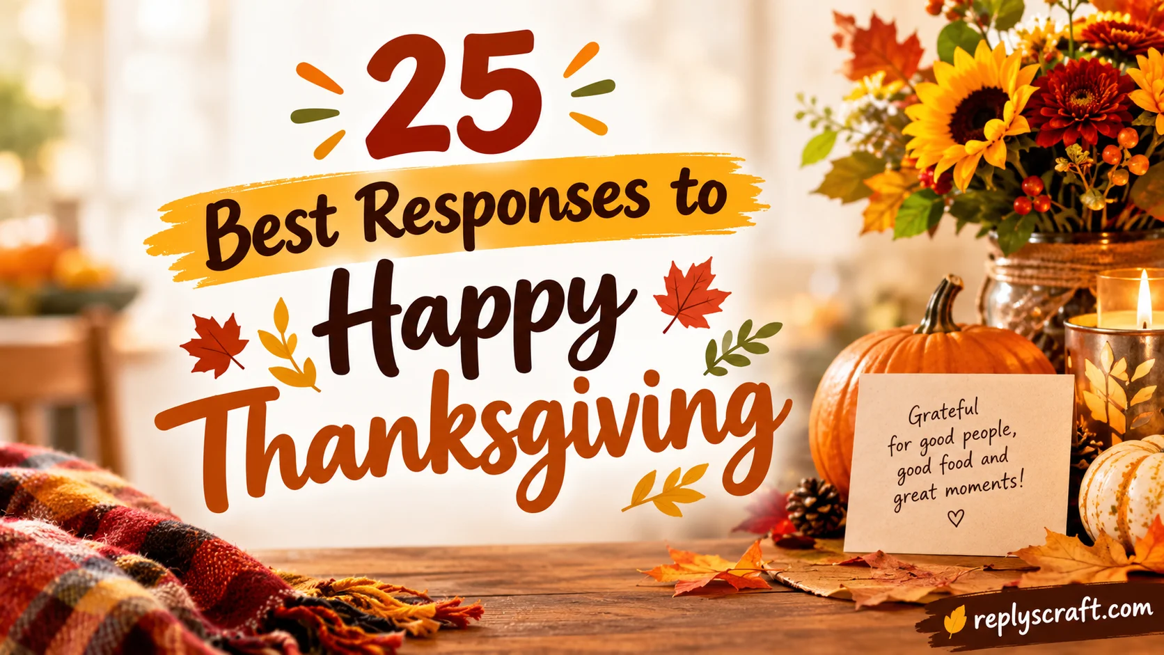 Best Responses to Happy Thanksgiving