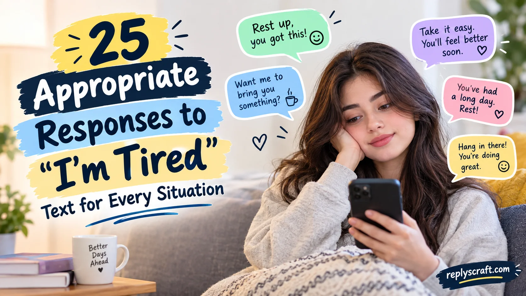 Appropriate Responses to “I’m Tired” Text for Every Situation