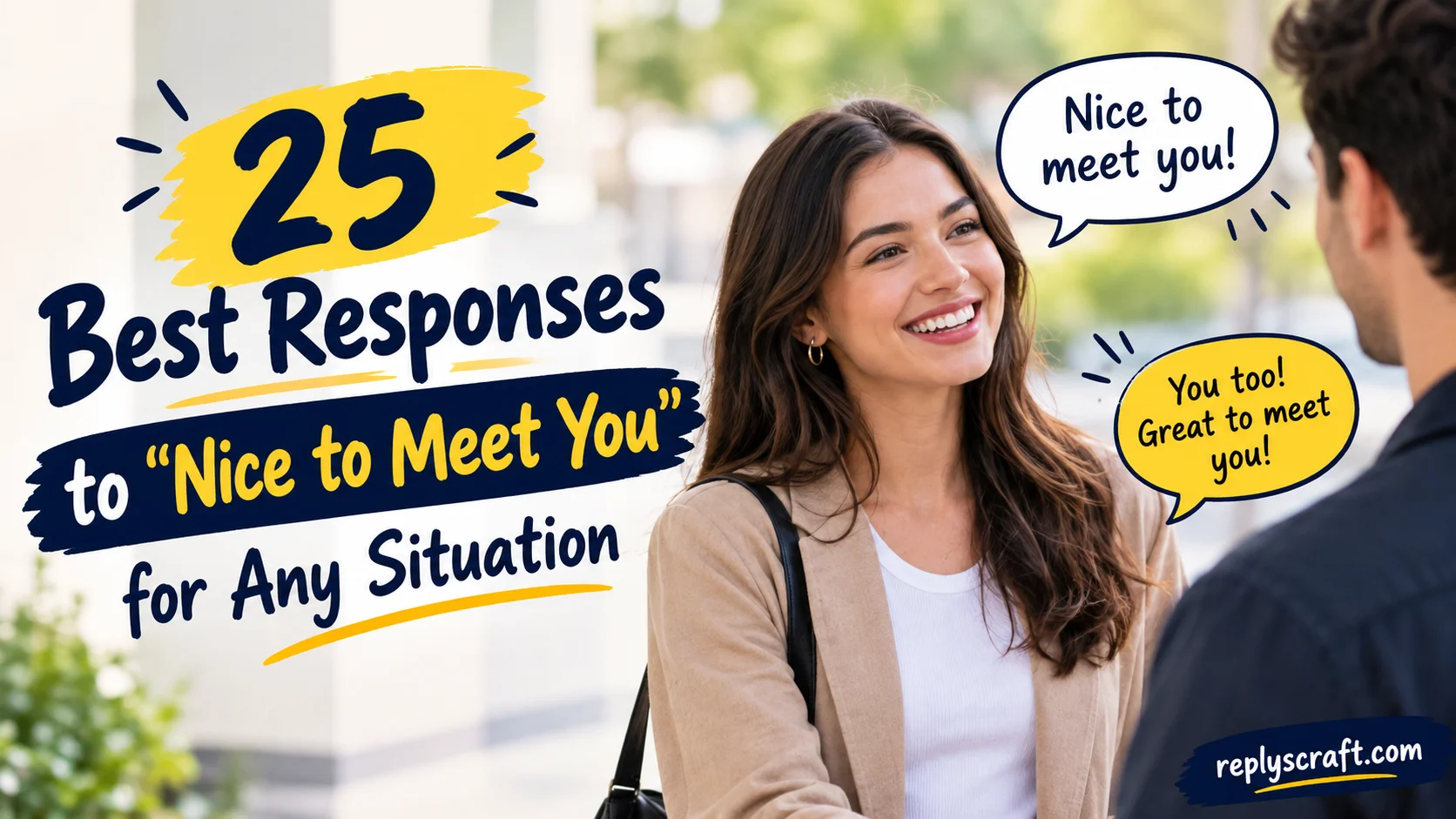 Best Responses to “Nice to Meet You” for Any Situation