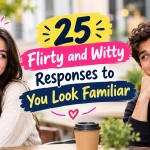 Flirty and Witty Responses to You Look Familiar