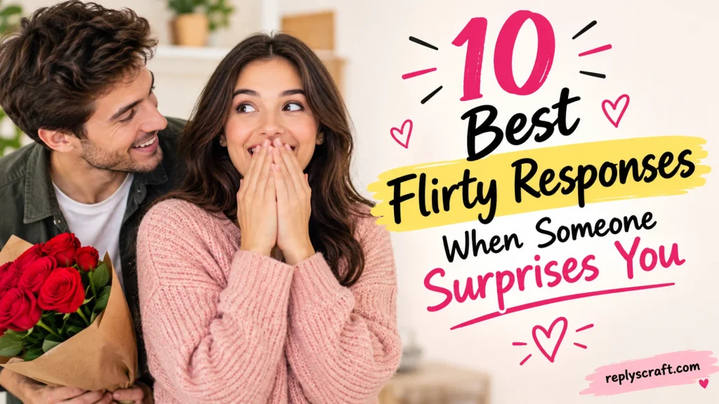 Best Flirty Responses When Someone Surprises You